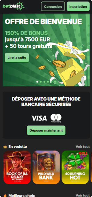 Betblast Casino mobile