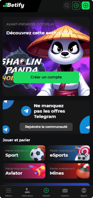 Betify Casino mobile