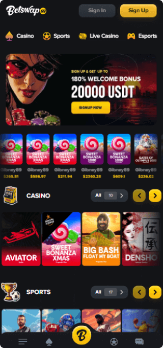 Betswap Casino mobile