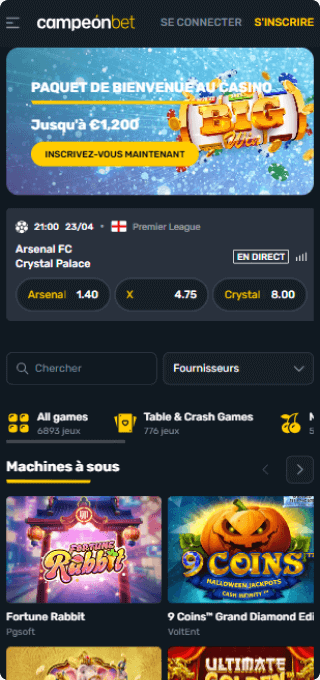 Campeonbet Casino mobile