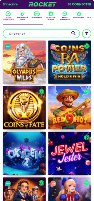 Casino Rocket mobile