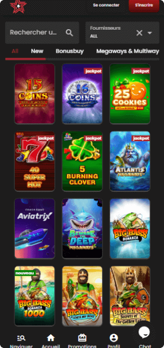 Casinostars mobile