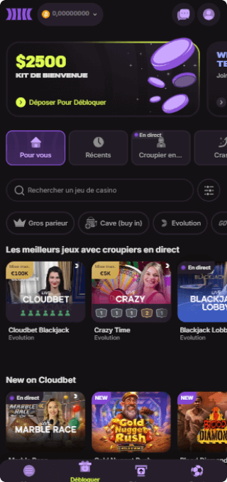 Cloudbet Casino mobile