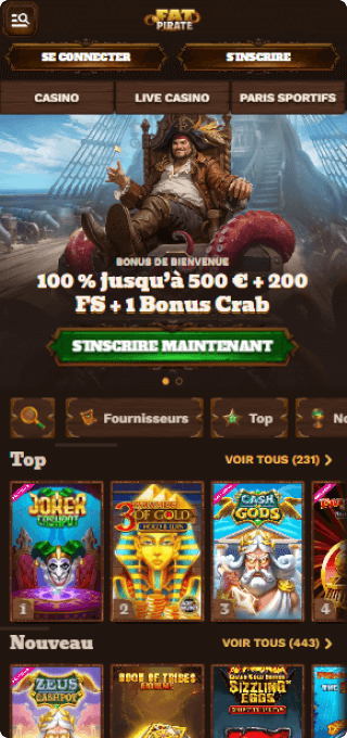 Fatpirate Casino mobile
