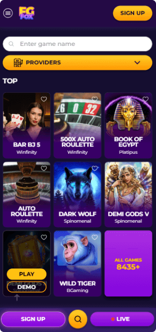 Fgfox Casino mobile