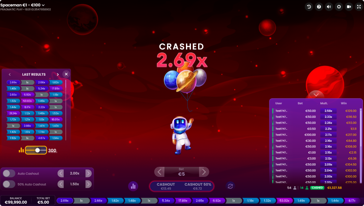 Gameplay de Spaceman