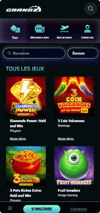 Grandz Casino mobile