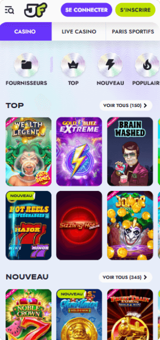 Jackpot Frenzy Casino mobile