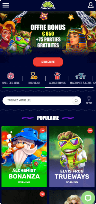 Limewin Casino mobile