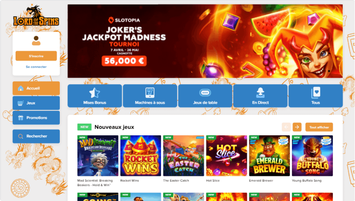 Lord of the Spins Casino