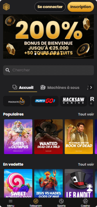 Lucky Block Casino mobile