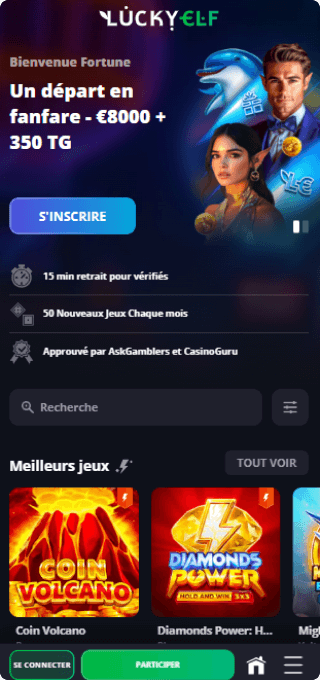 Lucky Elf Casino mobile