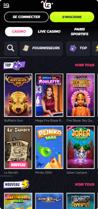 Lunubet Casino mobile
