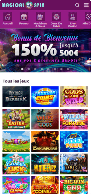 Magical Spin Casino mobile