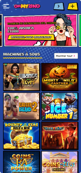 Ohmyzino Casino mobile