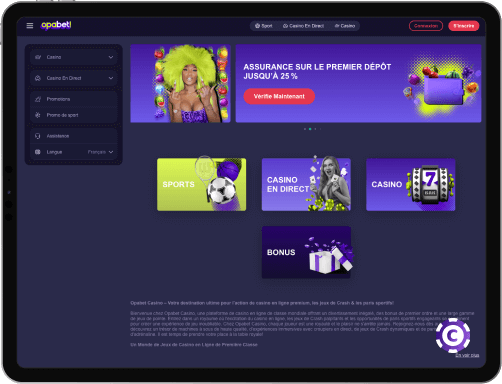 Opabet Casino jeux