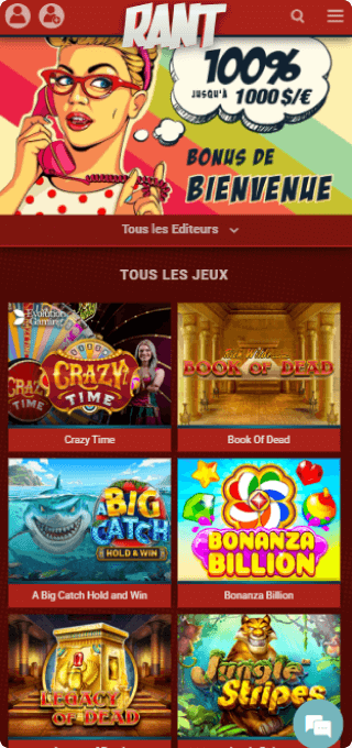 Rant Casino mobile