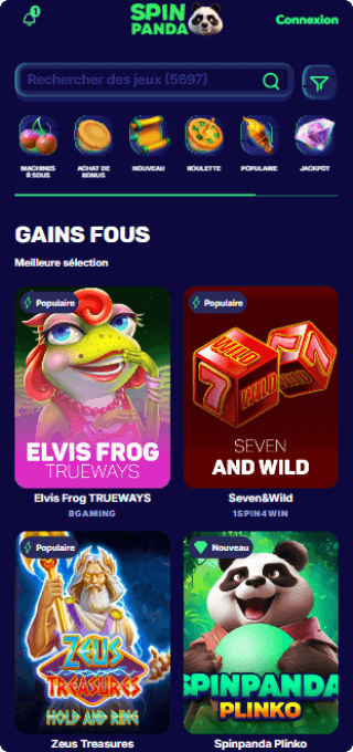 Spin Panda Casino mobile