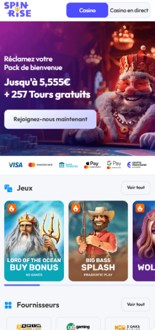 Spin Rise Casino mobile