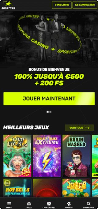Sportuna Casino mobile