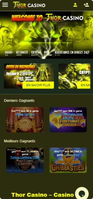 Thorcasino mobile