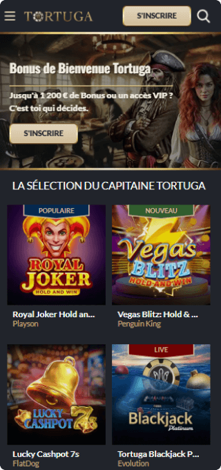 Tortuga Casino mobile