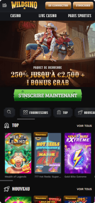 Wildsino Casino mobile