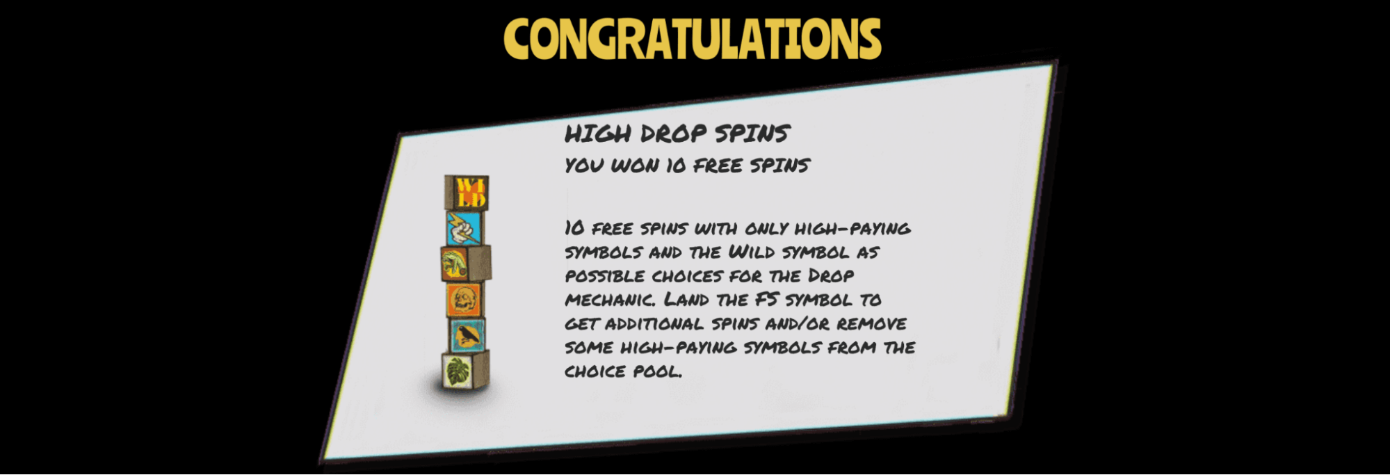 Drop ‘Em High Drop Spins Bonus