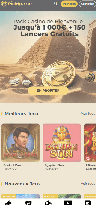 WinMega Casino mobile