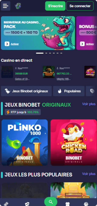 Binobet Casino mobile