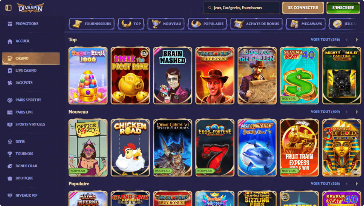 Divaspin Casino en ligne
