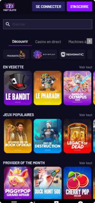 Fast Slots casino mobile
