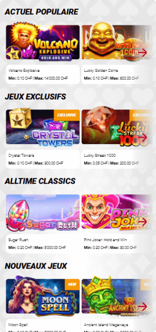 Jackpots.ch Casino mobile