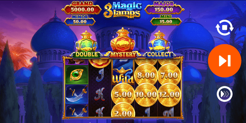 3 magic lamps hold and win