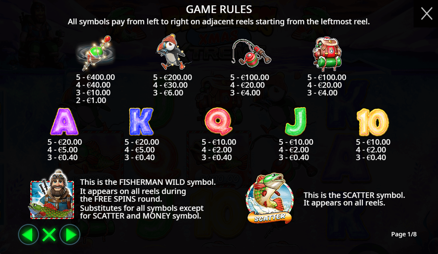 Big Bass Xmas Extreme Symboles