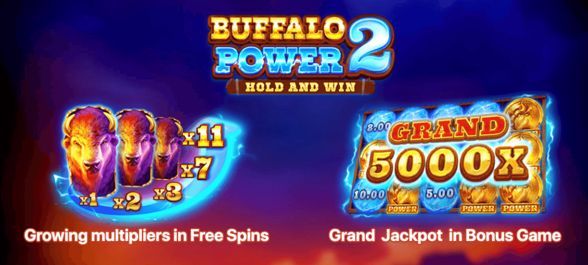 Machine à sous Buffalo Power 2 Hold and Win