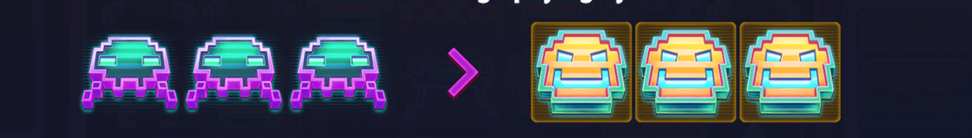 Pixel Invaders Fonction Morphing symbols