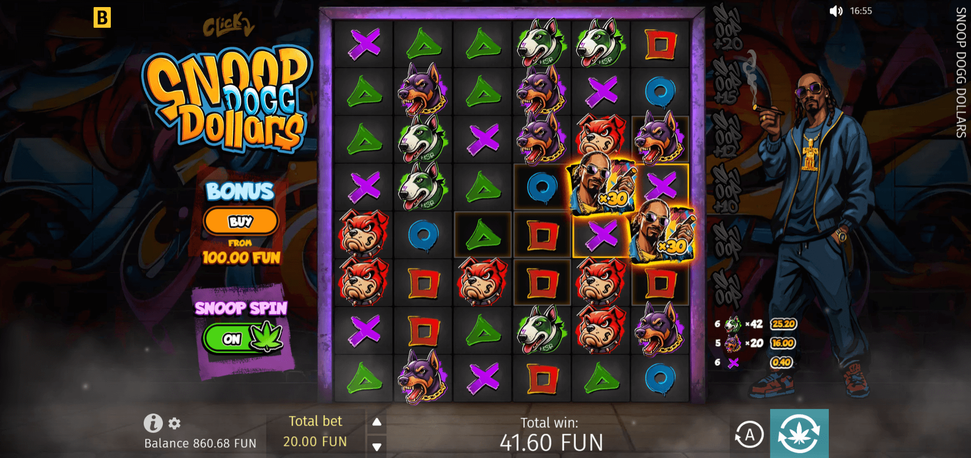 Snoop Dogg Dollars Bonus