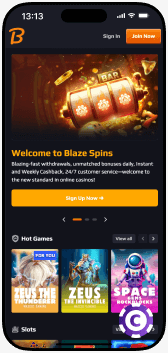 Blaze Spins Casino mobile