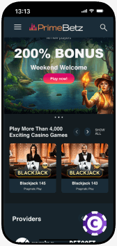 PrimeBetz Casino mobile