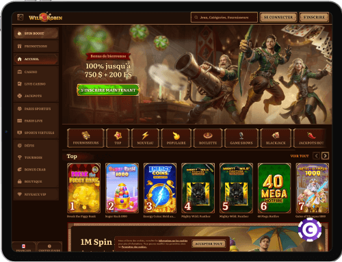 WildRobin Casino jeux