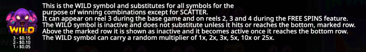 Alien Invaders Symboles