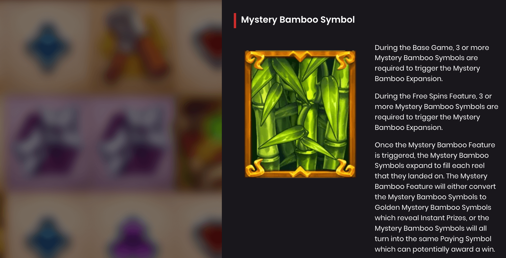 Big Bam book Fonction Mystery Bamboo