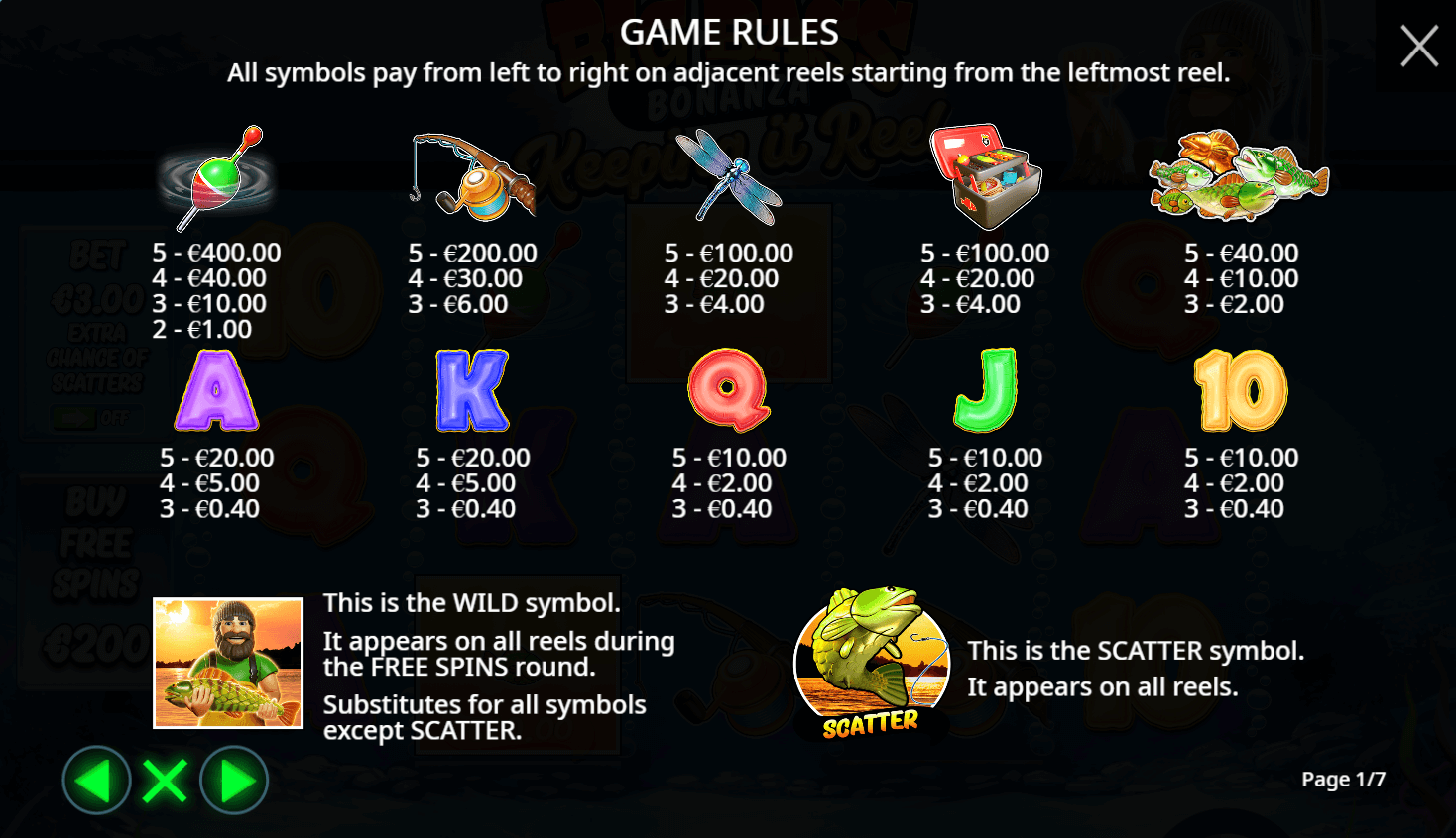 Big Bass – Keeping it Reel Symboles