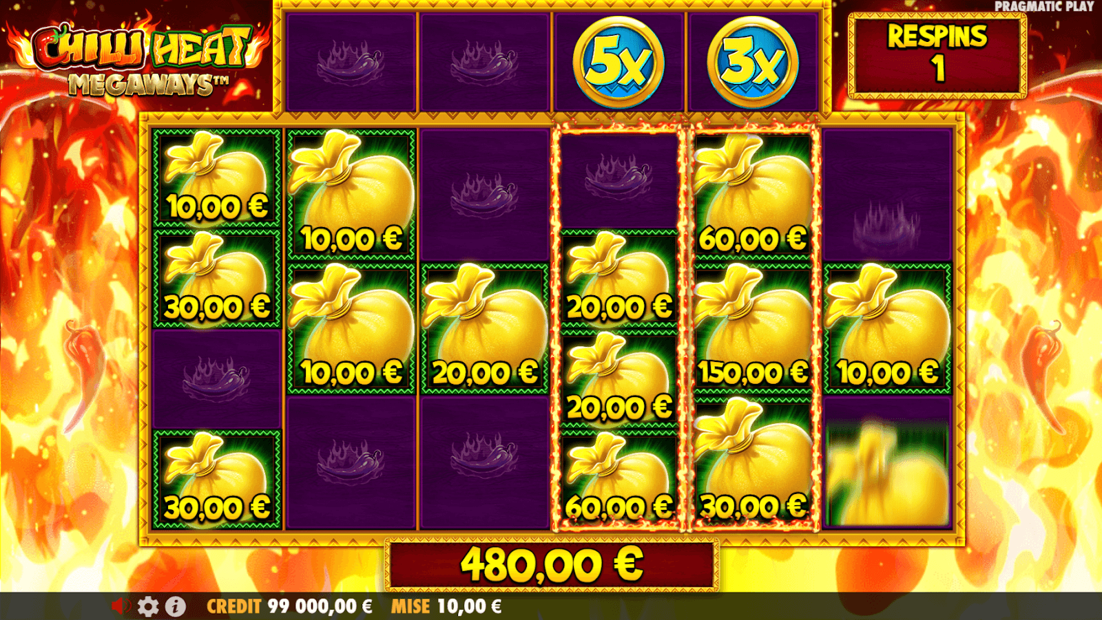 Chilli Heat Megaways Symboles