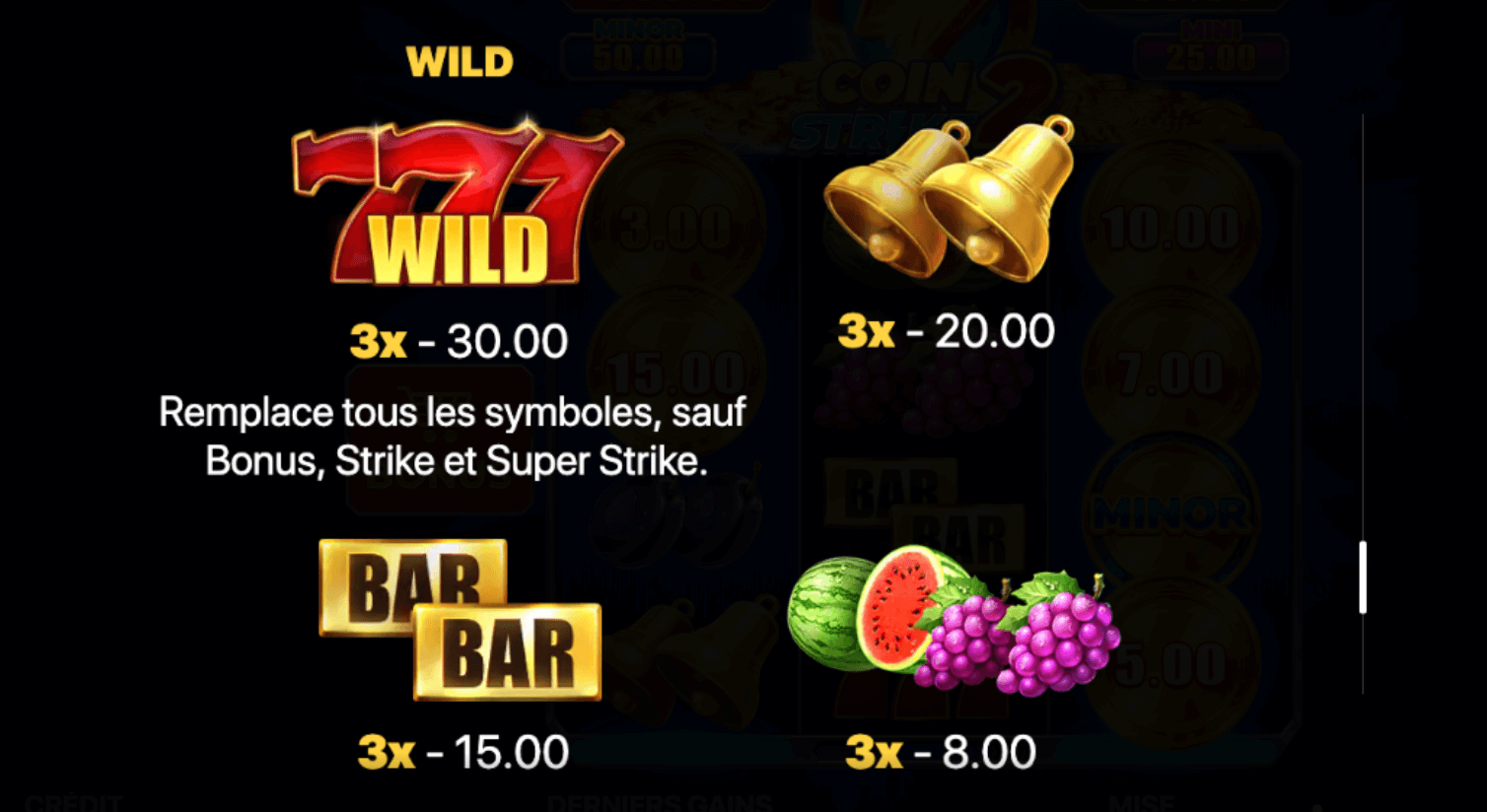 Coin Strike 2: Hold and Win Symboles