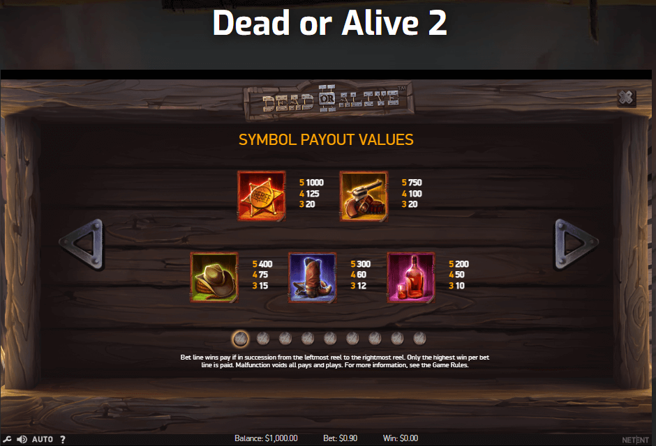 Dead or Alive 2 Symboles