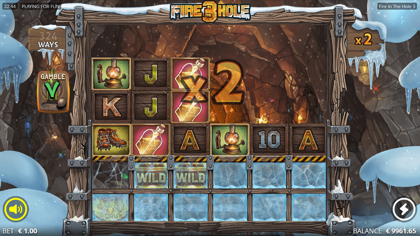 Fire in the Hole 3 xBomb Wild Multiplier