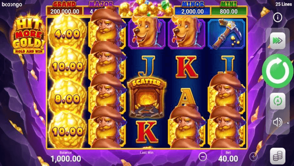 Hit More Gold! Symboles