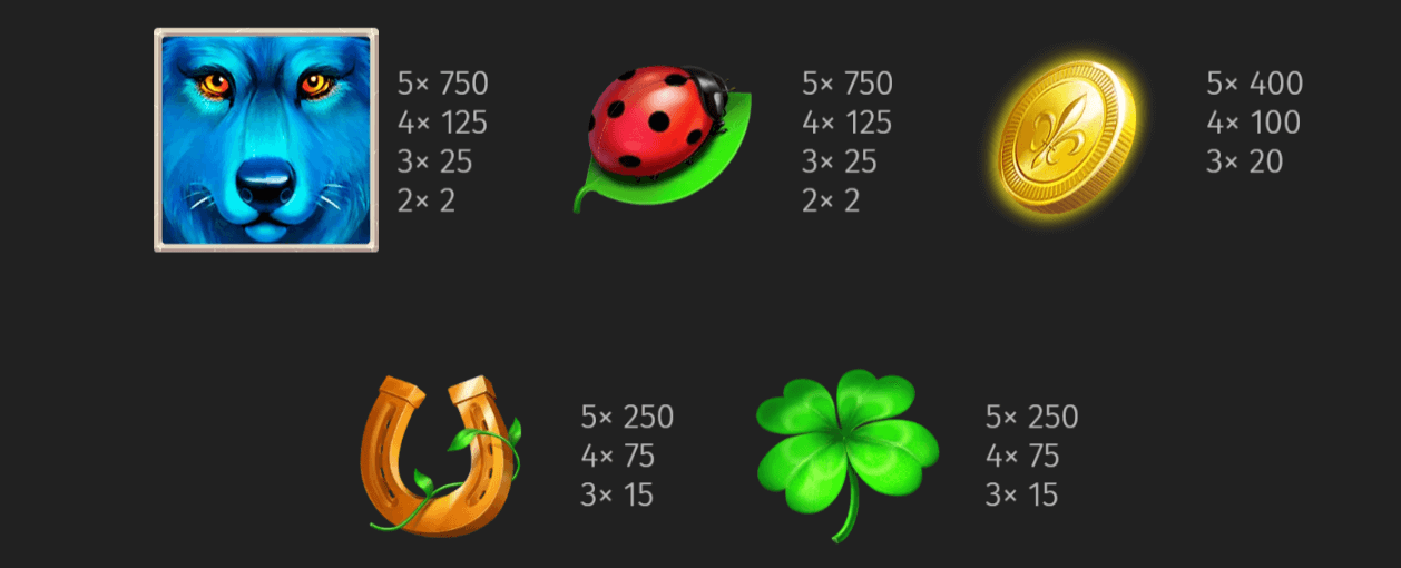 Lady Wolf Moon Symboles